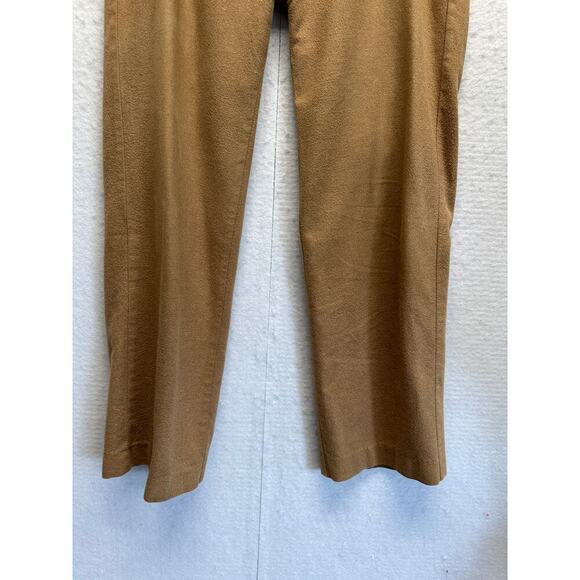 Vintage LL Bean Soft Flannel Women Trousers 6 Reg Lined Classic Fit Straight - Picture 2 of 12